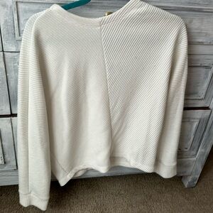 A new day white sweater